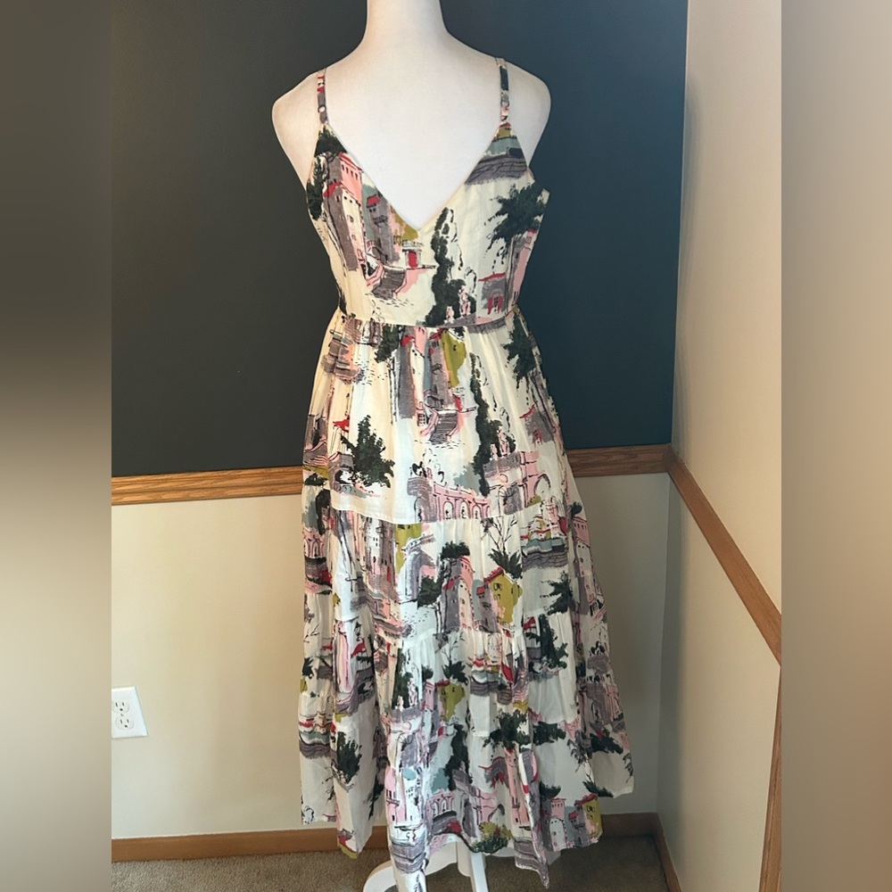 Anthropologie Lazy Bones Multicolor Cityscape Fit… - image 8